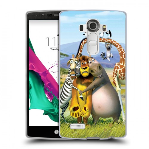 Дизайнерский силиконовый чехол для LG G4 Мадагаскар