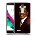 Дизайнерский пластиковый чехол для LG G4 Барак Обама