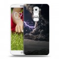 Дизайнерский пластиковый чехол для LG Optimus G2 mini Молния