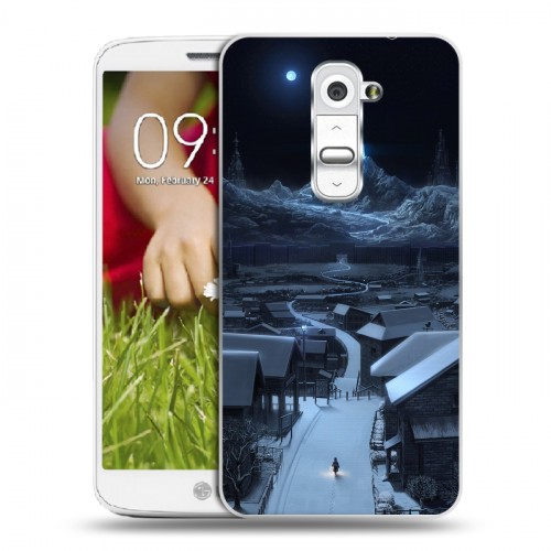Дизайнерский пластиковый чехол для LG Optimus G2 mini Ночь