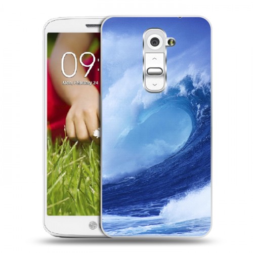 Дизайнерский пластиковый чехол для LG Optimus G2 mini Волны