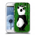 Дизайнерский пластиковый чехол для Samsung Galaxy Grand Панда и бамбук