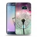 Дизайнерский пластиковый чехол для Samsung Galaxy S6 Edge Прекрасные одуванчики