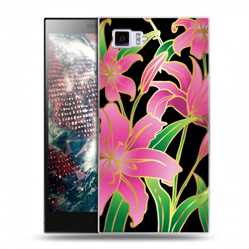 Дизайнерский силиконовый чехол для Lenovo Vibe Z2 Люксовые цветы