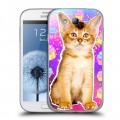Дизайнерский пластиковый чехол для Samsung Galaxy Grand Космик кошки