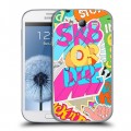 Дизайнерский пластиковый чехол для Samsung Galaxy Grand Счастливые стикеры