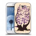 Дизайнерский пластиковый чехол для Samsung Galaxy Grand Животное цветение
