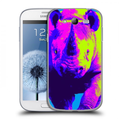 Дизайнерский пластиковый чехол для Samsung Galaxy Grand Животный поп-арт