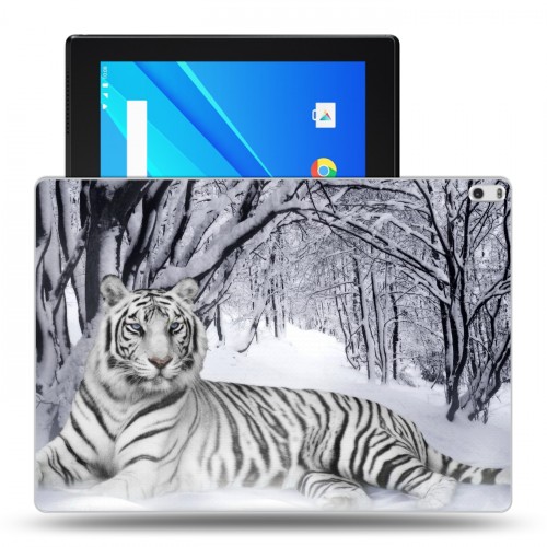 Дизайнерский силиконовый чехол для Lenovo Tab 4 10 Plus Тигры