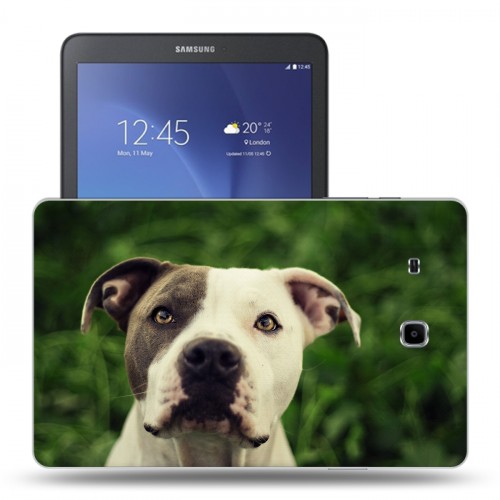 Дизайнерский силиконовый чехол для Samsung Galaxy Tab E 9.6 Собаки