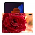 Дизайнерский силиконовый чехол для Samsung Galaxy Tab S7 Plus Розы