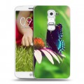 Дизайнерский пластиковый чехол для LG Optimus G2 mini Бабочки
