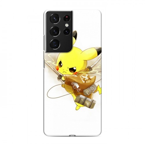 Дизайнерский пластиковый чехол для Samsung Galaxy S21 Ultra Pokemon Go