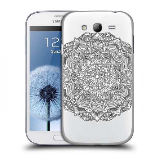 Полупрозрачный дизайнерский пластиковый чехол для Samsung Galaxy Grand Мистические мандалы