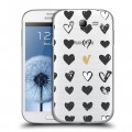 Полупрозрачный дизайнерский пластиковый чехол для Samsung Galaxy Grand Стильные сердца
