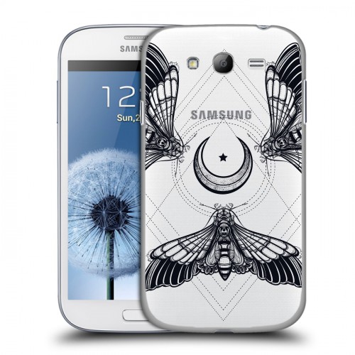 Полупрозрачный дизайнерский пластиковый чехол для Samsung Galaxy Grand Мистические знаки