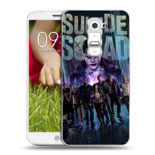 Дизайнерский пластиковый чехол для LG Optimus G2 mini Отряд самоубийц