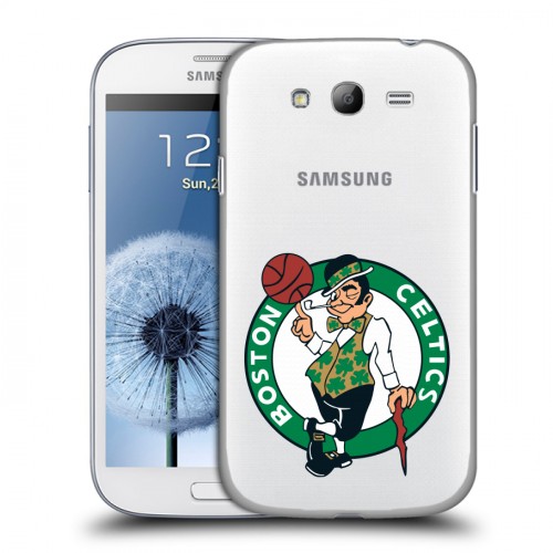 Полупрозрачный дизайнерский пластиковый чехол для Samsung Galaxy Grand НБА