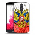 Дизайнерский пластиковый чехол для LG G3 Stylus Российский флаг