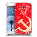 Дизайнерский пластиковый чехол для Samsung Galaxy Grand Флаг СССР 