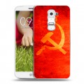 Дизайнерский пластиковый чехол для LG Optimus G2 mini Флаг СССР 