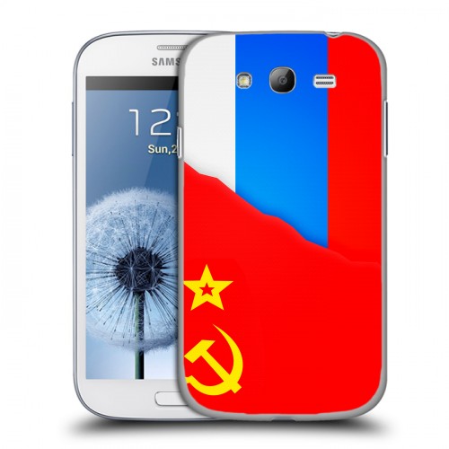 Дизайнерский пластиковый чехол для Samsung Galaxy Grand Флаг СССР 