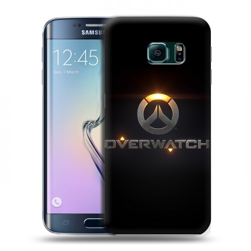 Дизайнерский пластиковый чехол для Samsung Galaxy S6 Edge Overwatch