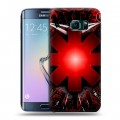 Дизайнерский пластиковый чехол для Samsung Galaxy S6 Edge Red Hot Chili Peppers