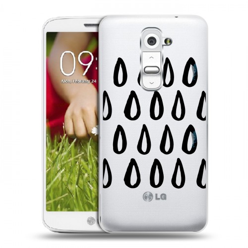 Полупрозрачный дизайнерский пластиковый чехол для LG Optimus G2 mini Абстракции 2