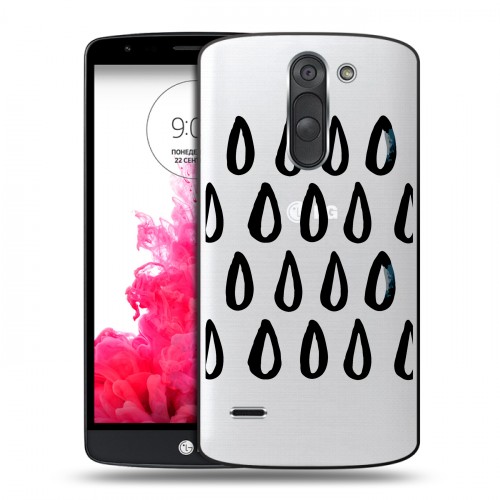 Полупрозрачный дизайнерский пластиковый чехол для LG G3 Stylus Абстракции 2