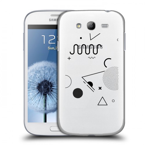 Полупрозрачный дизайнерский пластиковый чехол для Samsung Galaxy Grand Абстракции 1