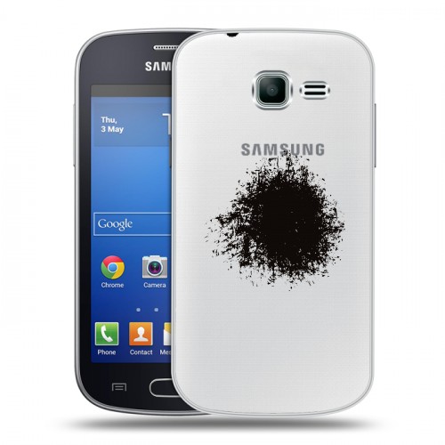 Полупрозрачный дизайнерский пластиковый чехол для Samsung Galaxy Trend Lite Абстракции 5