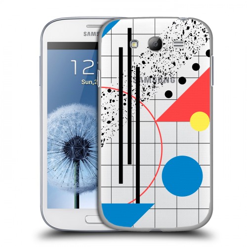 Полупрозрачный дизайнерский пластиковый чехол для Samsung Galaxy Grand Абстракции 3