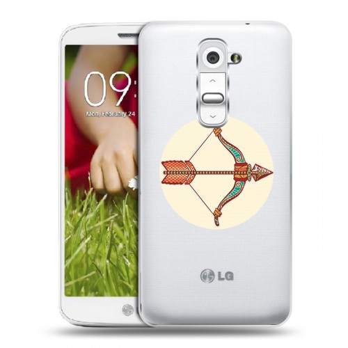 Полупрозрачный дизайнерский пластиковый чехол для LG Optimus G2 mini Прозрачные знаки зодиака