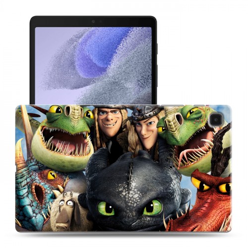Дизайнерский силиконовый чехол для Samsung Galaxy Tab A7 lite Как приручить дракона
