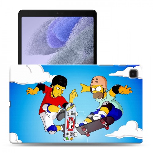 Дизайнерский силиконовый чехол для Samsung Galaxy Tab A7 lite Симпсоны 