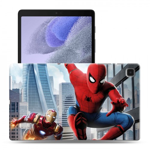Дизайнерский силиконовый чехол для Samsung Galaxy Tab A7 lite Человек-паук