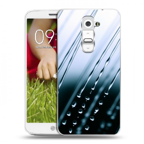 Дизайнерский пластиковый чехол для LG Optimus G2 mini Абстракции Капли