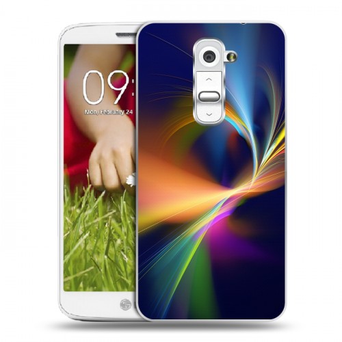 Дизайнерский пластиковый чехол для LG Optimus G2 mini Красочные абстракции