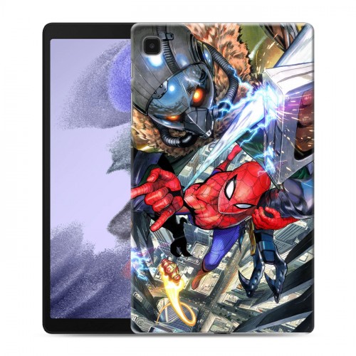 Дизайнерский силиконовый чехол для Samsung Galaxy Tab A7 lite Человек - паук