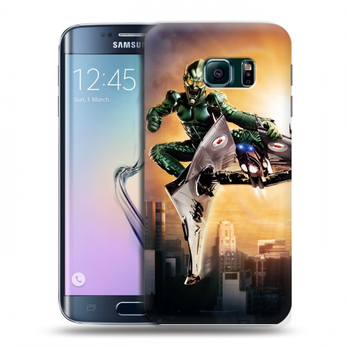 Дизайнерский пластиковый чехол для Samsung Galaxy S6 Edge Человек -паук