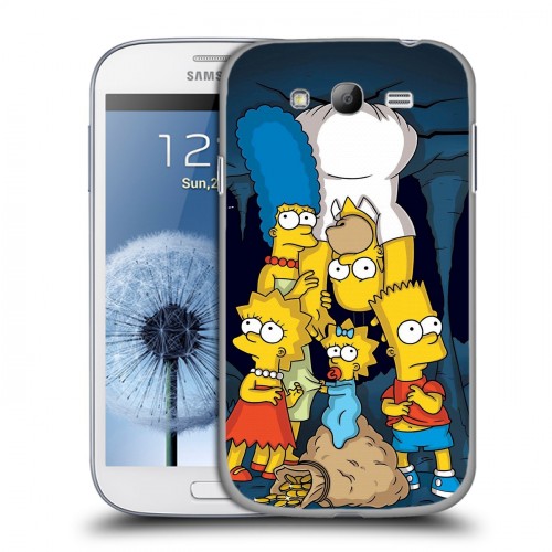 Дизайнерский пластиковый чехол для Samsung Galaxy Grand Симпсоны