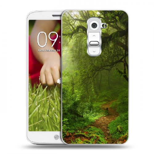 Дизайнерский пластиковый чехол для LG Optimus G2 mini лес
