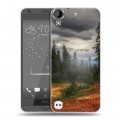 Дизайнерский пластиковый чехол для HTC Desire 530 лес