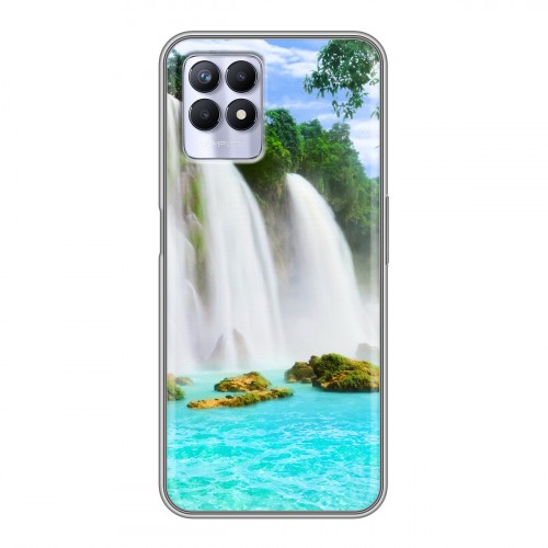 Дизайнерский силиконовый чехол для Realme 8i водопады