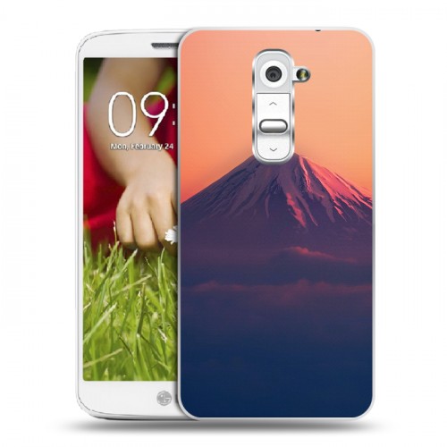 Дизайнерский пластиковый чехол для LG Optimus G2 mini вулкан