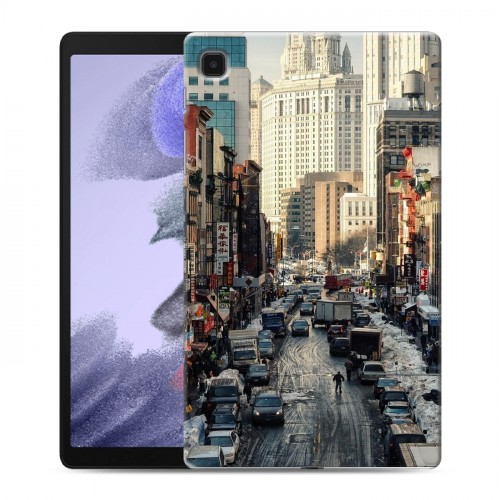 Дизайнерский силиконовый чехол для Samsung Galaxy Tab A7 lite Нью-Йорк