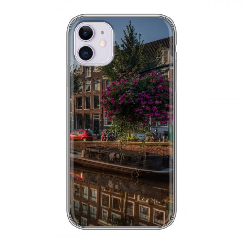 Дизайнерский силиконовый чехол для Iphone 11 амстердам