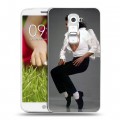 Дизайнерский пластиковый чехол для LG Optimus G2 mini Майкл Джексон