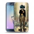 Дизайнерский пластиковый чехол для Samsung Galaxy S6 Edge Чарли Чаплин 